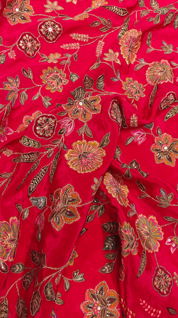 Crepe Embroidery