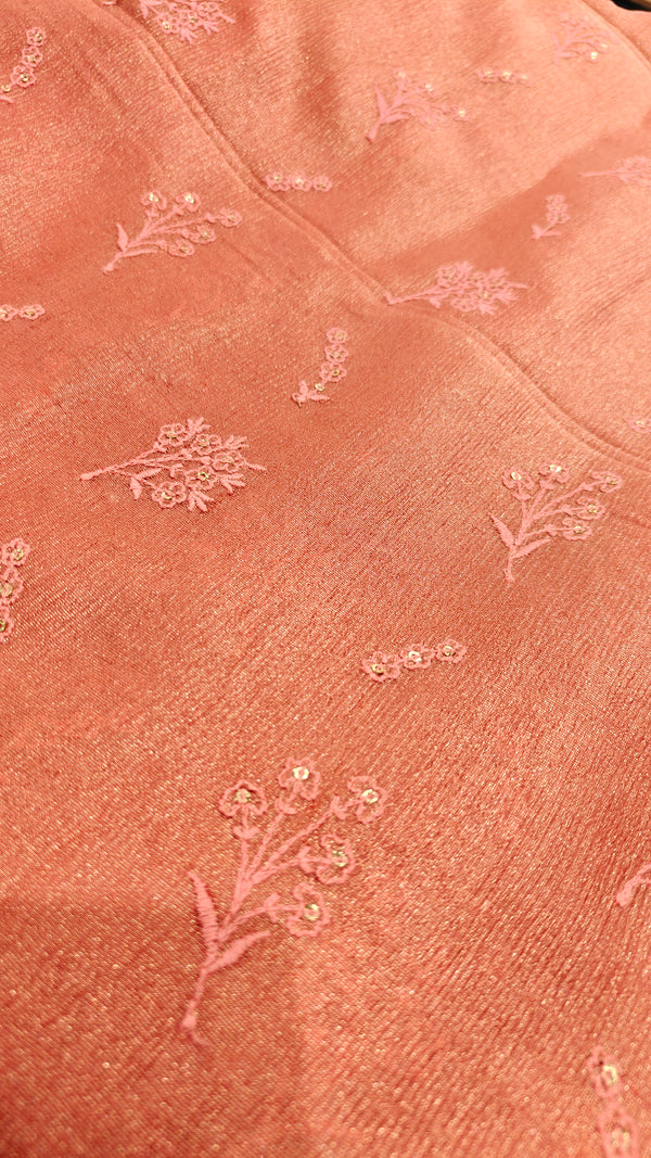 Tissue Chanderi Embroidery(1395)