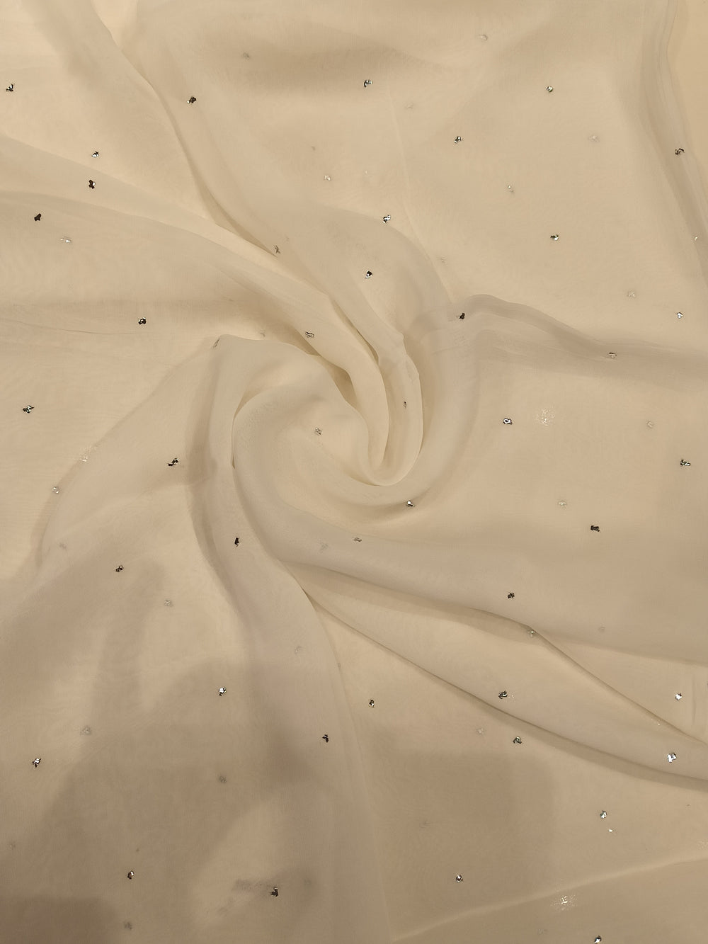 White Georgette — 1.70 m Cut Piece (#2074)