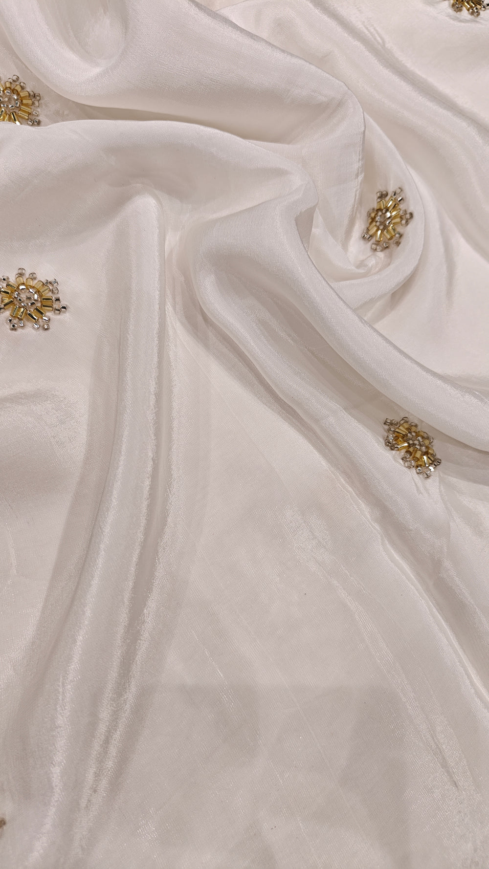 Embroidered Organza — 1.00 m Cut Piece (#2088)