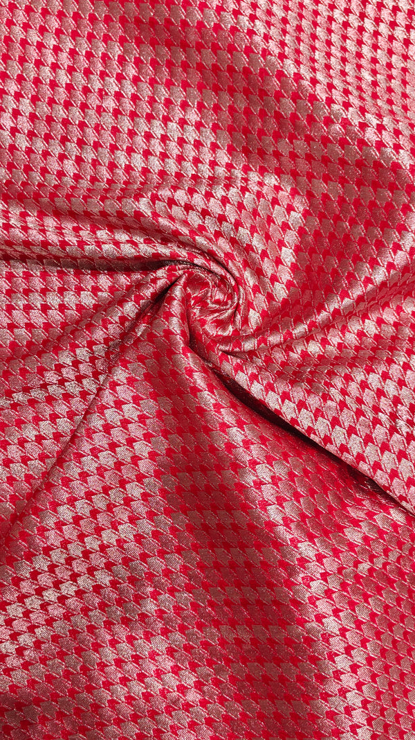 Red Banarasi — 0.60 m Cut Piece (#2091)