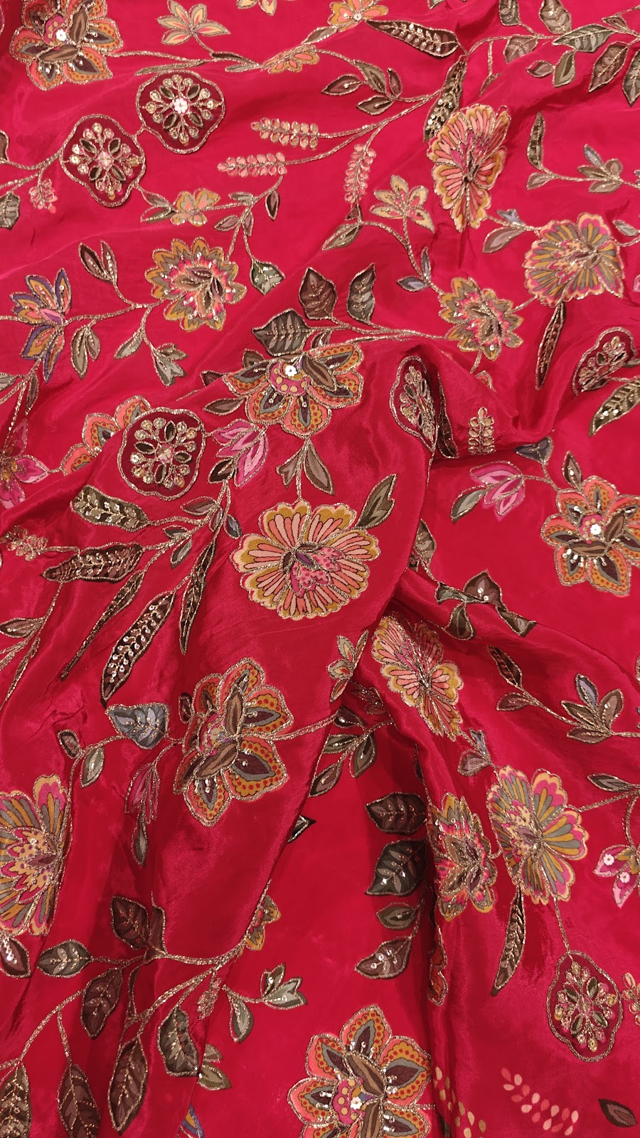 Crepe Embroidery