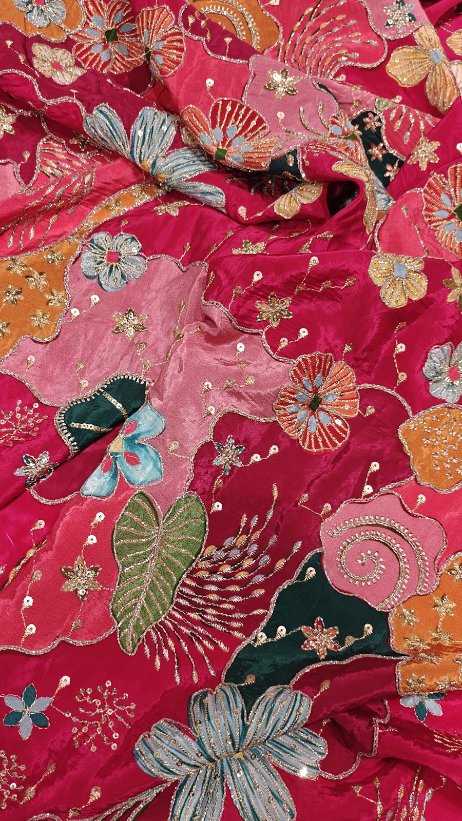 Crepe Embroidery