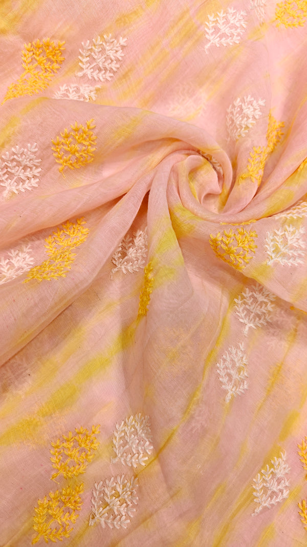 Peach Pure Chanderi — 0.80 m Cut Piece (#2045)