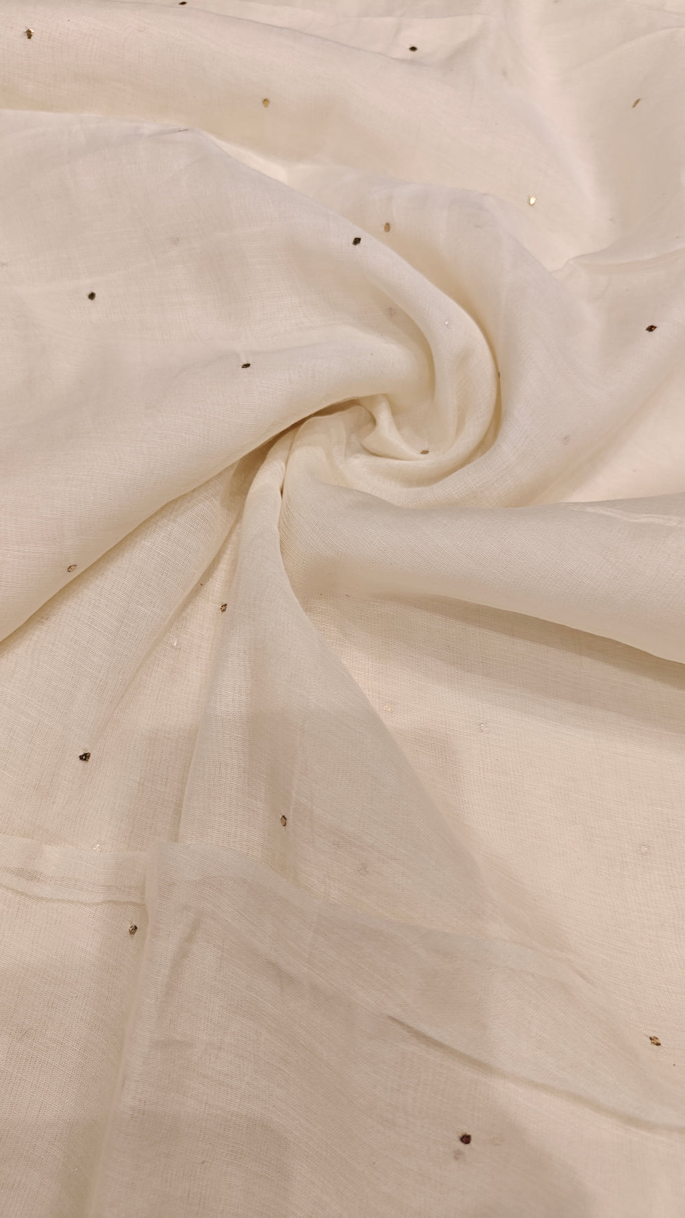 White Mul Chanderi — 1.80 m Cut Piece (#2054)