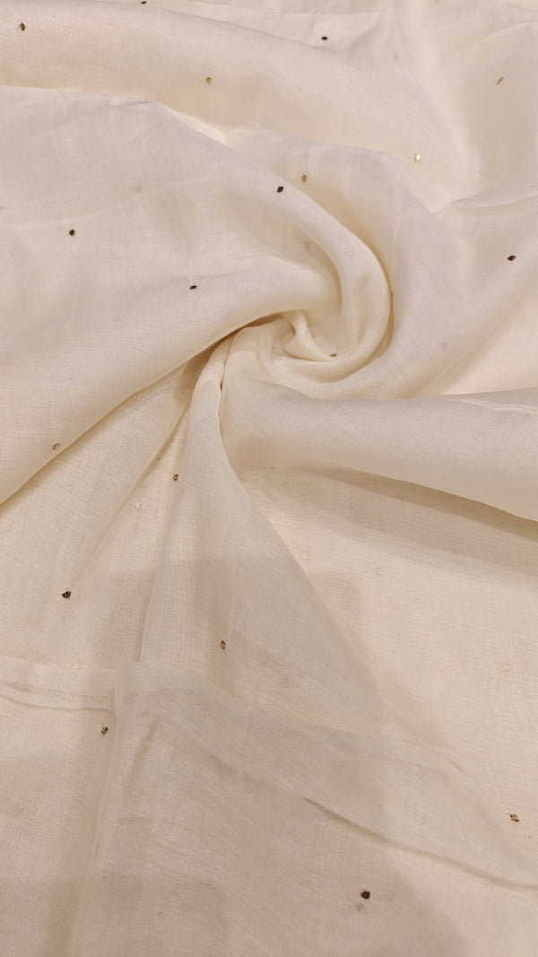 White Mul Chanderi — 1.80 m Cut Piece (#2054)
