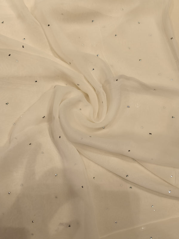 White Georgette — 1.70 m Cut Piece (#2074)