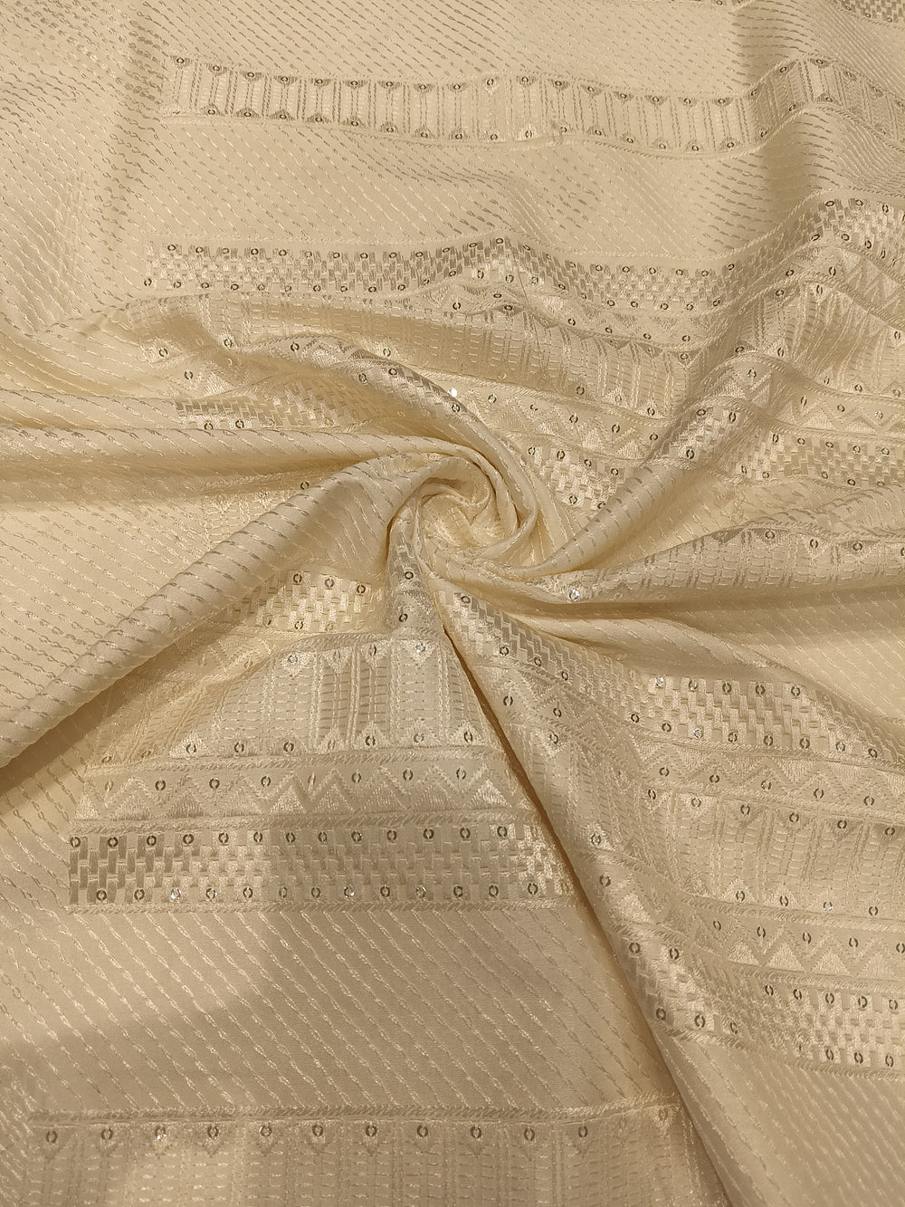 Cream Lotus Silk — 0.60 m Cut Piece (#2070)