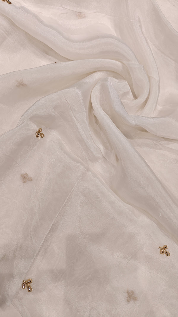 White Organza — 1.40 m Cut Piece (#2084)