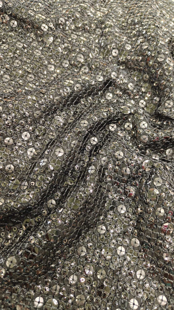 Embroidered Georgette — 0.75 m Cut Piece (#1946)