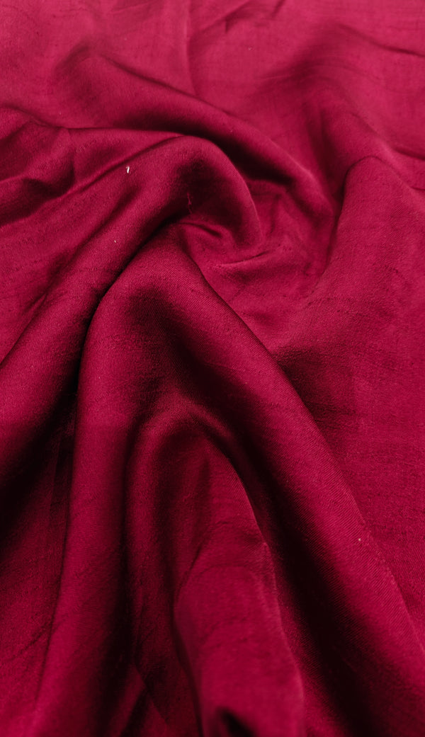 Maroon Fuji Tussar — 0.50 m Cut Piece (#2028)