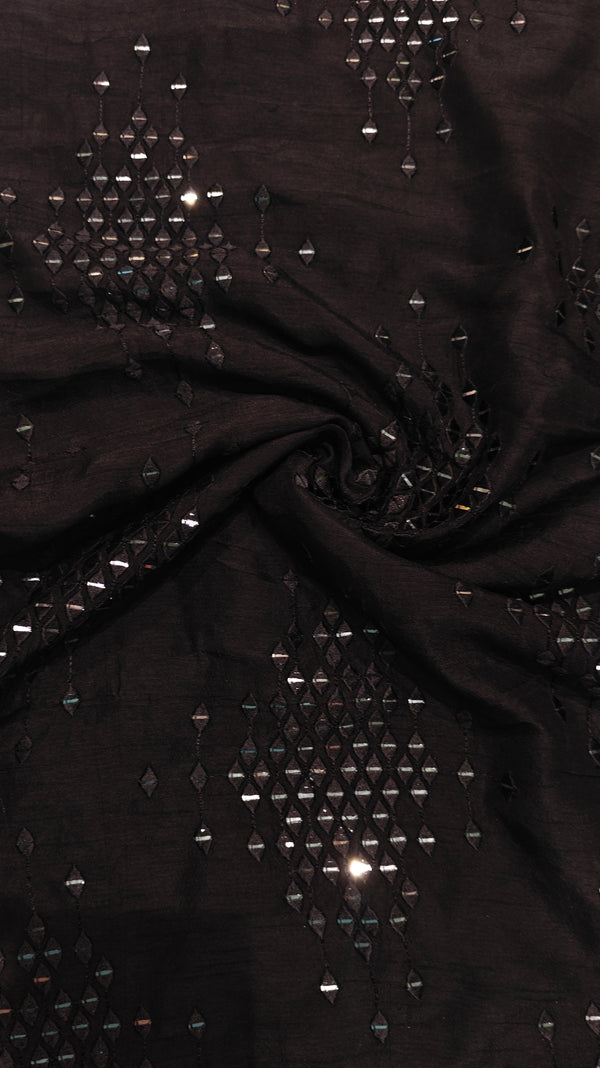 Black Mulberry Tussar — 0.60 m Cut Piece (#2097)